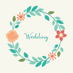 A vintage floral frame with pink roses and green leaves creates a beautiful spring or summer design for a card or border decoration vector