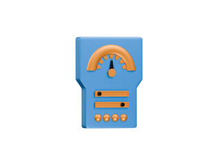 voltage stabilizer icon 3d illustration render