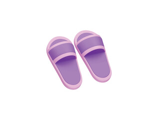 slipper icon 3d illustration render