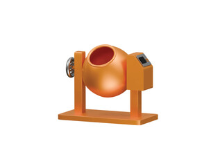 concrete mixer icon 3d illustration render