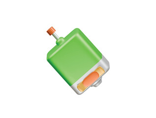 electric motor icon 3d illustration render