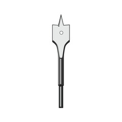 hole drill bit cartoon vector illustration