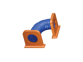 tunnel playground icon 3d illustration render