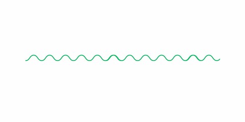 Green wave libe, wave line 