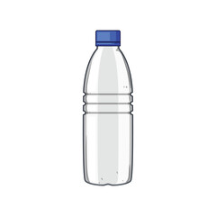 ecofriendly milk bottle plastic cartoon vector illustration