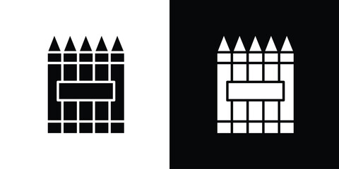 Crayon icon vector, Symbol, logo illustrations