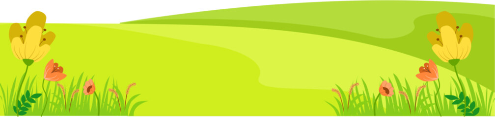 yard flower background