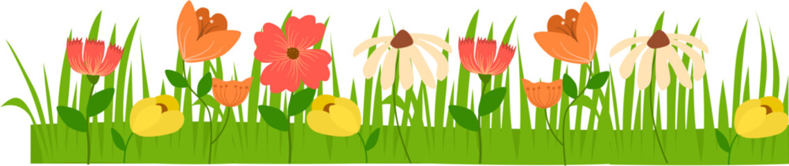 yard flower background