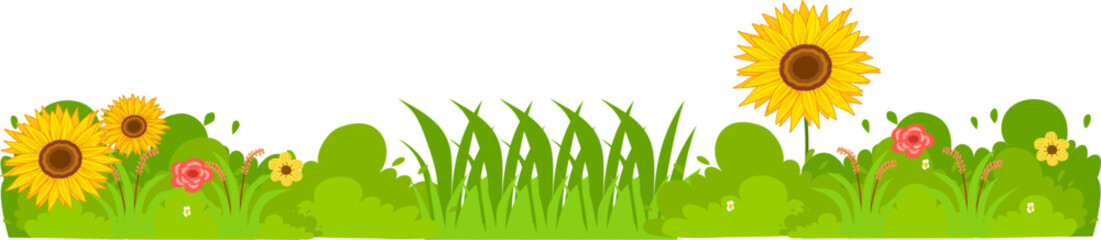 yard flower background