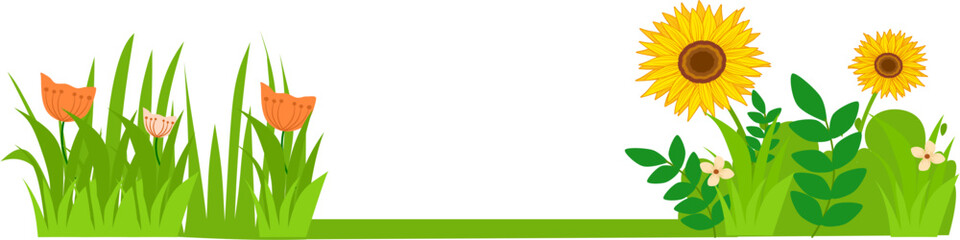 yard flower background