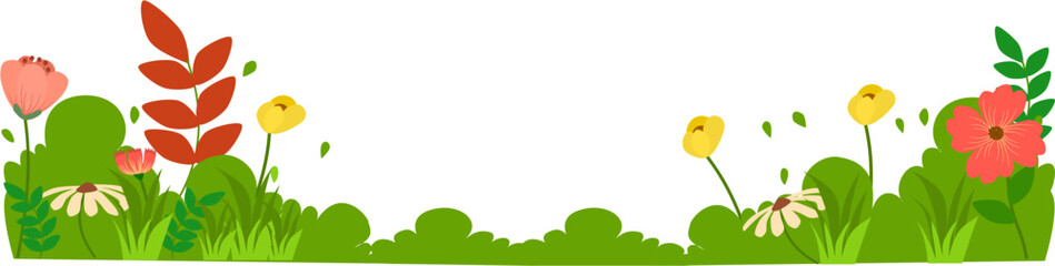 yard flower background