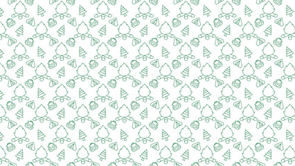 Seamless pattern featuring camping elements such as fire, tent, tree, and backpack repeated design