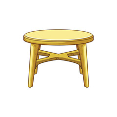foldable plastic table cartoon vector illustration