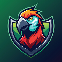 bird head mascot esport logo