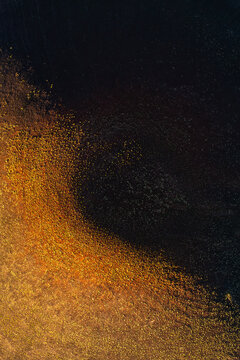 Aerial view of volcanic lands in La Puna, Argentina