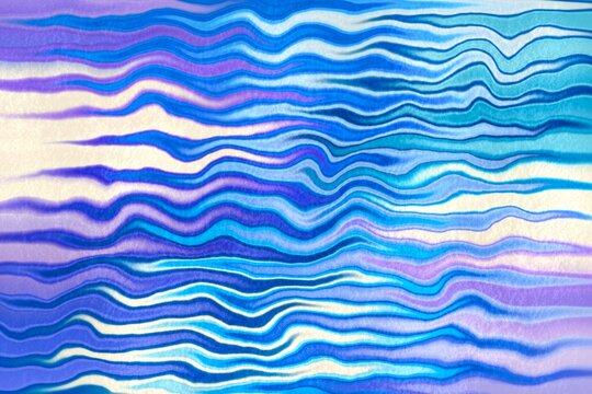 Blue and purple flowing waves background abstract art