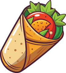 food cartoon design taco