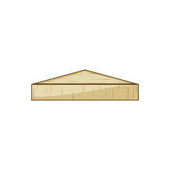exhibition wood platform cartoon vector illustration