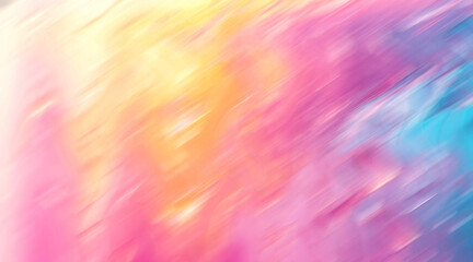An ethereal blend of pastel hues creates a soft, dreamy watercolor effect with vibrant pink,...