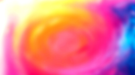 Abstract radiant swirl of colors blends together for a mesmerizing effect, featuring bright shades...