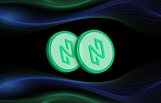 images of the nuls logo on a digital background. 3d illustrations.