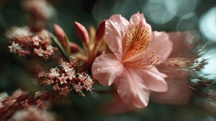 Captivating Time-Blend Photography of a Blooming Flower Showcasing Nature's Beauty in Vivid Detail