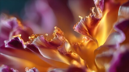 Captivating Time-Blend Photography of a Blooming Flower Captured in Stunning Detail with Vibrant Colors