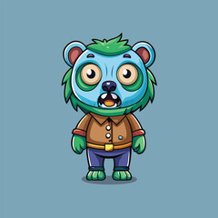 cartoon character funny monster