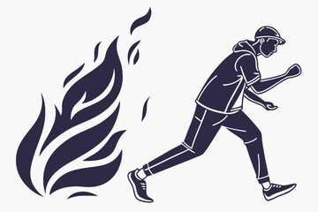 Fire flame icon silhouette, Fire SVG, Flame SVG, Fire Flame SVG