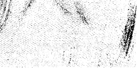 Distressed black texture. Dark grainy texture on white background. Dust overlay textured. Grain noise particles. Rusted white effect. Grunge design elements. Vector illustration
