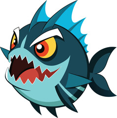 funny cartoon shark fish wildlife