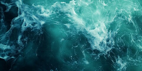 Obraz premium Futuristic space nebula with bright white stars against teal backdrop.