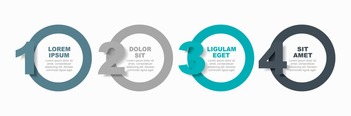 Infographic design template with place for your data. Vector illustration.