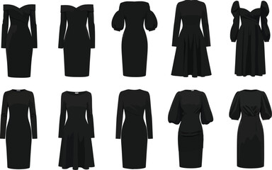 Little Black Dress Collection: Vertical Style Showcase