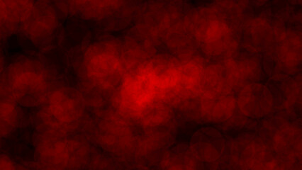 Dark red abstract bokeh background with glowing circular lights, ideal for romantic and dramatic event promotions