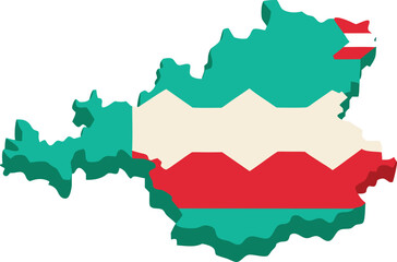 map flag nation red land