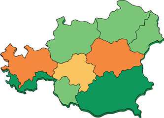 Obraz premium map europe world atlas