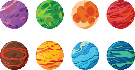 ball circle sphere button color design