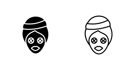 Beauty Mask Vector Icon