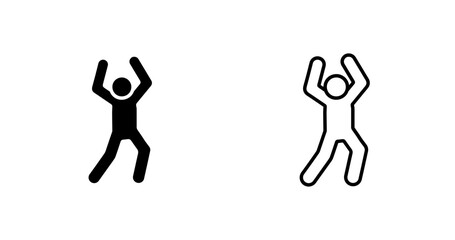 Fototapeta premium Aerobics Vector Icon