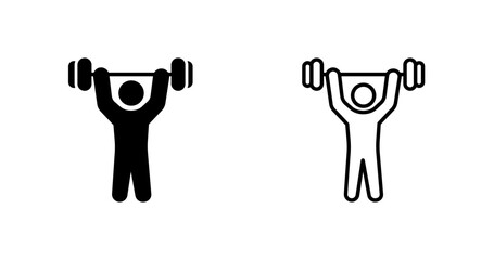 Weightlifting Vector Icon
