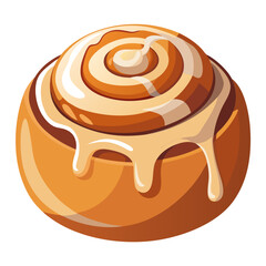 vector illustration of a chocolate cake