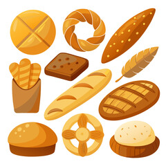 collection of bread