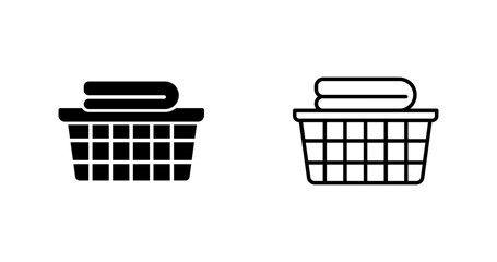 Laundry Basket Vector Icon