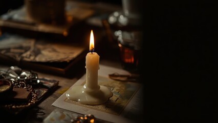 Soft Light Flickering. forebears Candle Warmer Lamp Whimsigoth Flame diffuser Hosting core Romantasy Anecdote Candles Vellabox Novel Asmr skincare White burning wax melting on vintage let