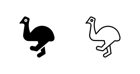 Cassowary Vector Icon