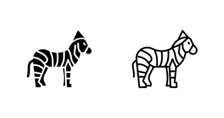 Zebra Vector Icon