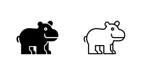 Hippo Vector Icon