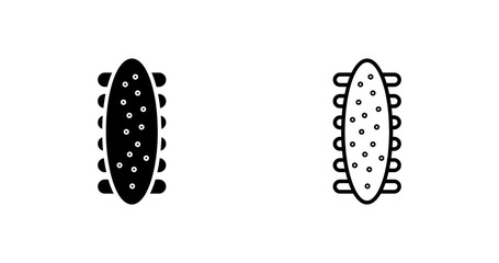 Sea Cucumber Vector Icon