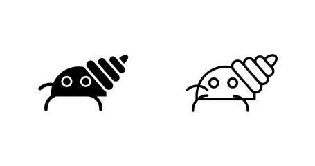 Hermit Crab Vector Icon
